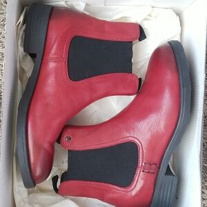 🍅Italian Red Chelsea Boots